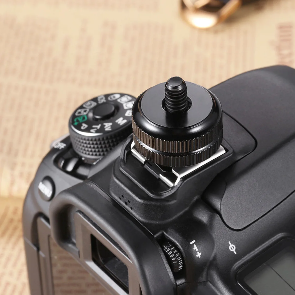 

3 pcs 1/4 Inch Aluminum Alloy Hot Shoe Adapter Tripod Mount For Flash Compatible With Nikon Dslr Camera Camcorder Black Supports