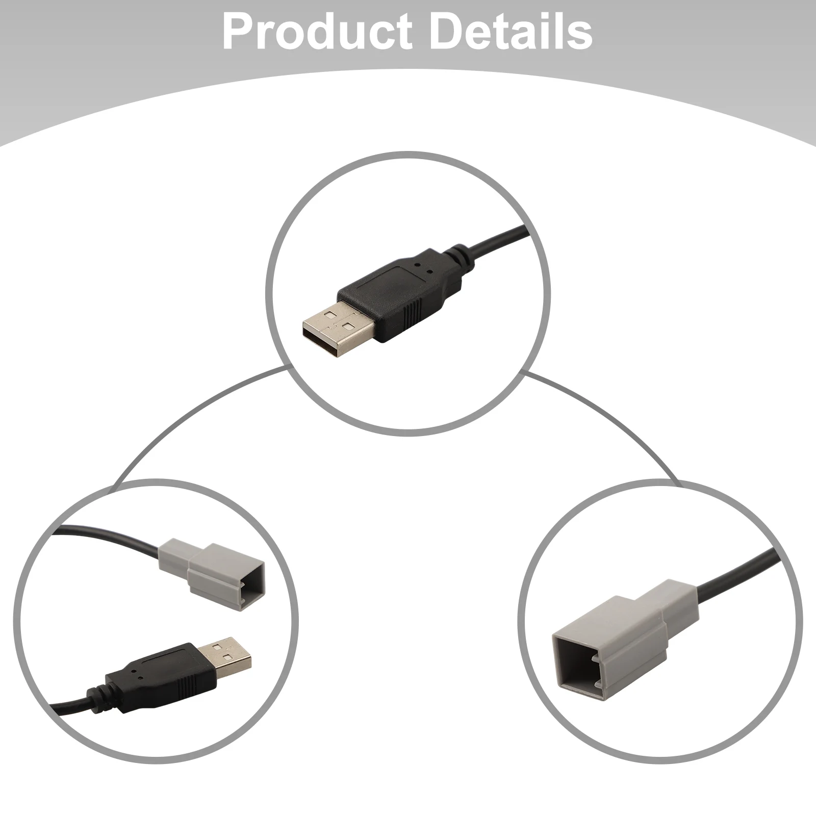 Car Radio Upgrade CD Changer Player Adapter Car USB Adapter No Deformation Practical And Reliable Wear-resistant