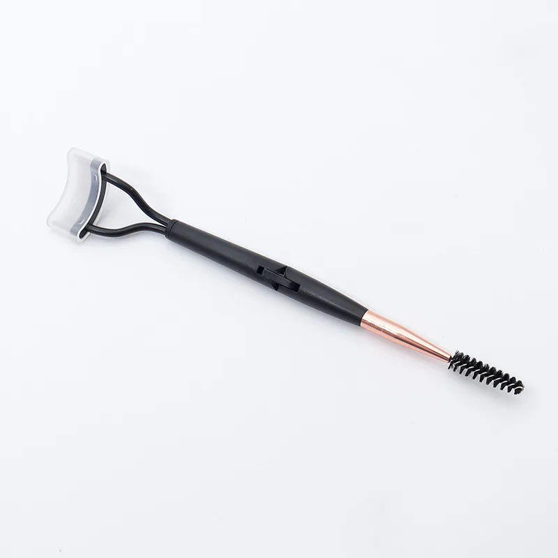 Bigoudi à Double tête en métal pliable, séparateur de cils, maquillage de beauté, brosse à cils, Mascara, outil cosmétique