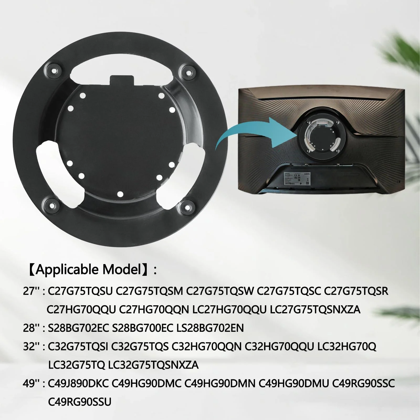 Márka Új BN96-42913A BN61-14898A fali Buggyan Adapter Horgolótű Csereszabatos vel samsung Odüsszeia G6 VESA G7 27