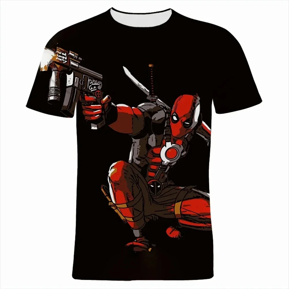 

New Men's T-shirt Deadpool T-shirt Marvel Hero Men's T-shirt Summer Short Sleeve Fashion Men's Wear Oversized Men's Clothing