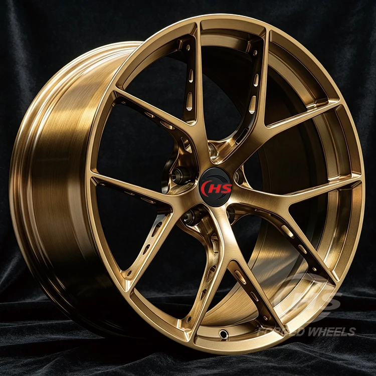 Forged 1-Piece Brushed Hollow Spoke Deep Concave Wheels Custom 18 19 20 21 Inch 5x120 5x112 for M3 M4 RS5