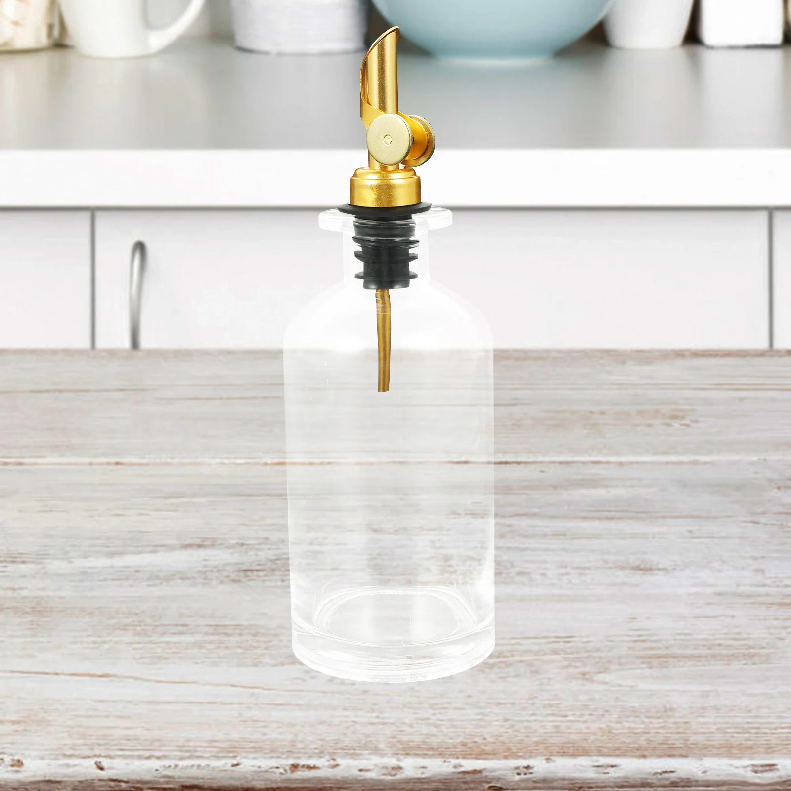 

1Set Olive Oil Dispenser Glass Bottle Kitchen Oil Bottle Glass Dispenser for Vinegar Soy Sauce Cooking Liquid