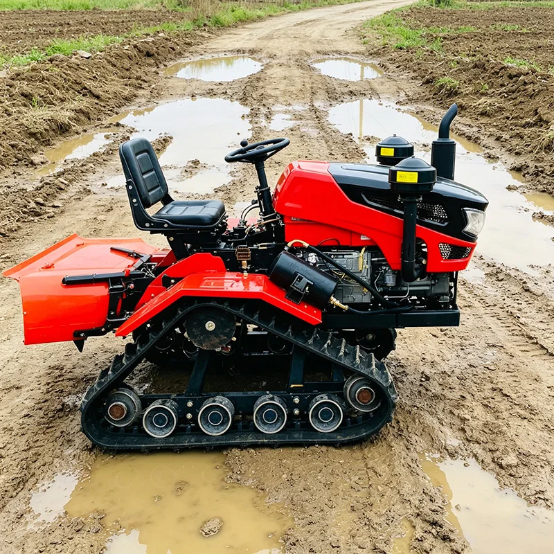 

Многофункциональный модернизированный роторный культиватор, гусеничный трактор, сельскохозяйственная машина для вспашки и культивации мощностью 60 л.с.