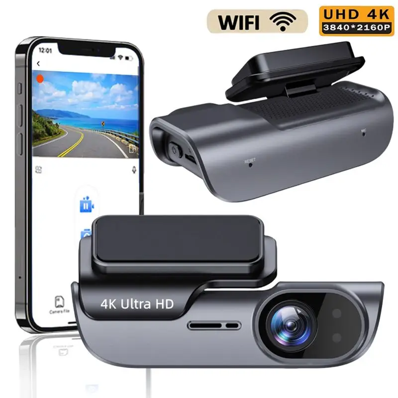 [NEW A09R!】 Night Vision Monitor 4K Dash Cam WIFI Car DVR Camera Video Drive Recorder Dashcam Registrar Black Box 24 Hours