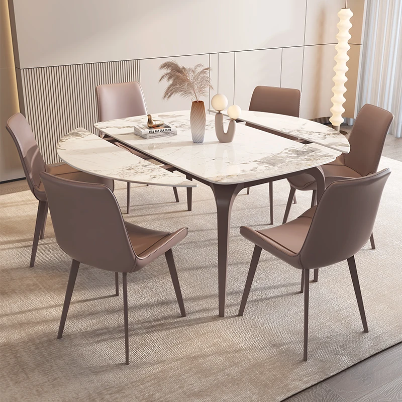 Hallway Luxury Dining Table Extendable Kitchen Conference Mobile Dining Table Modern Mesas De Jantar Living Room Furniture