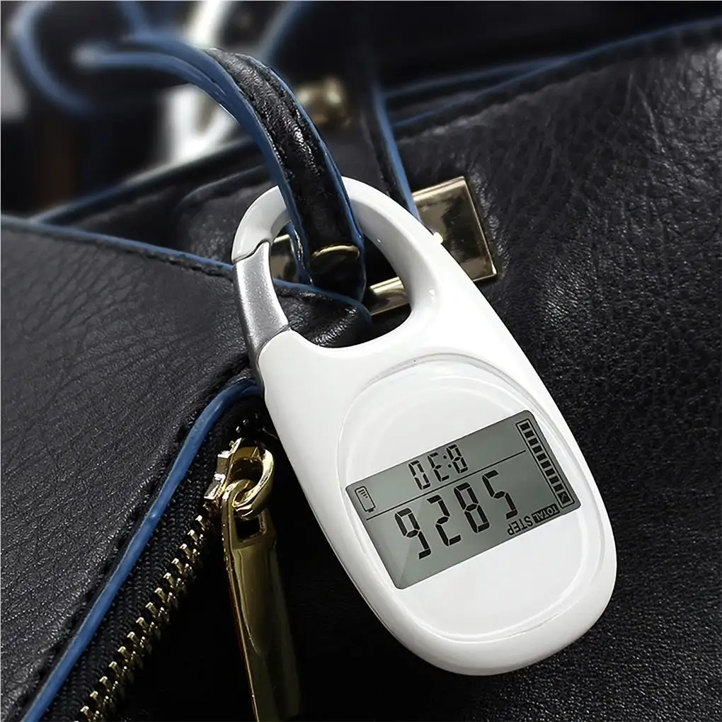 Digital Pedometer Fitness Tool Gym Supplies ABS Accuracy Compact Size Space Saving Light-weight Steps Counting Device