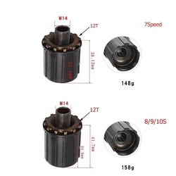 7/8/9/10 Speed Bicycle Freehub Body For Shimano MTB Road Bike Hubs Body Cycling Freehub Rear Bearing Base