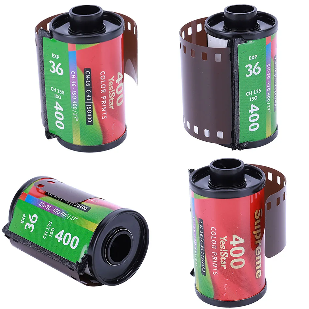 ISO 400 35MM Color Negative Film 135 Universal Type 35mm Roll Film Color Print Film 36 Exposures