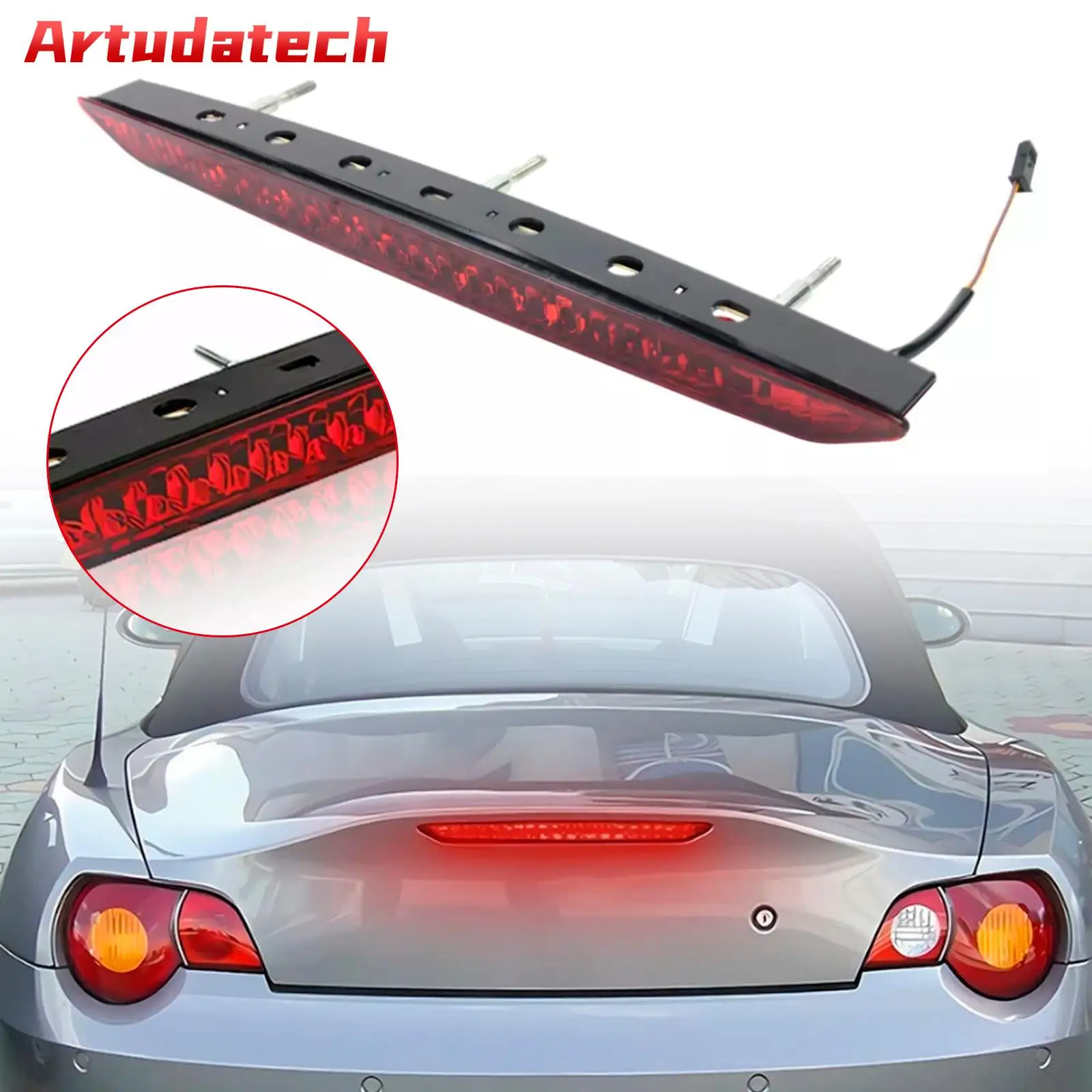 

Artudatech красный третий стоп-сигнал стоп-сигнал багажника задняя лампа для BMW Z4 E85 2002-2008 автомобильные аксессуары