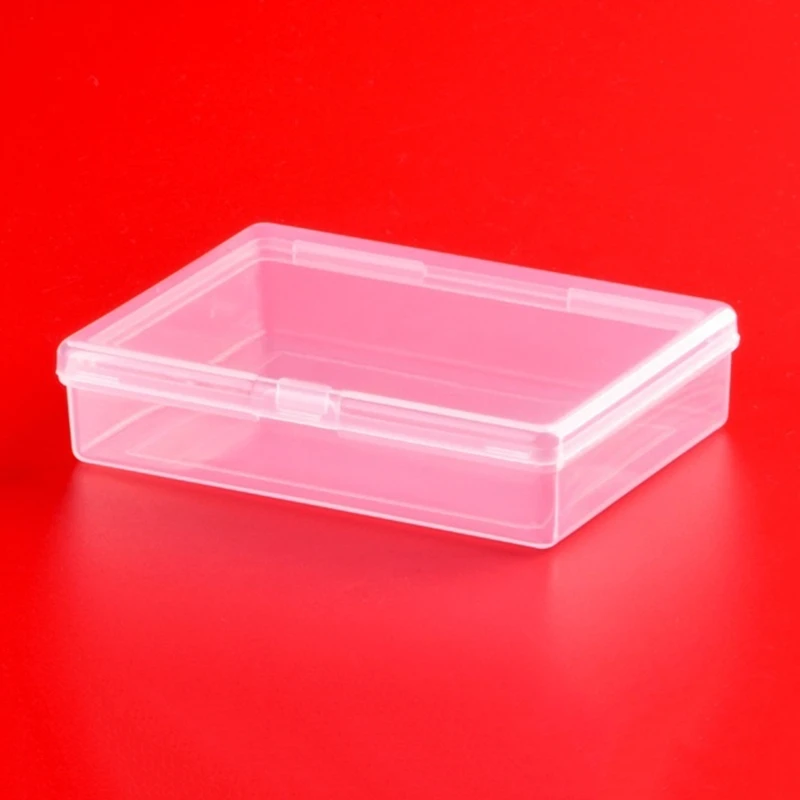 2x Transparent Plastic Box Playing Card for Case Empty Gaming Cards Deck for Case Snaps Closed for Regular Siz