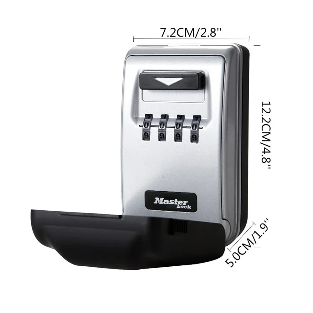 5425D Smart Safe Storage Lock Box Security Key Lock Box 10000 Code Types Wall Mounted for Outdoor Real Estate Sales Car Keys