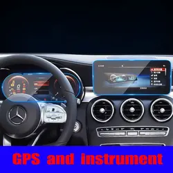 Tempered Glass Protective Film For Mercedes Benz GLC W253 2020 2021 Car GPS Navigation LCD Screen Interior Sticker Accessories