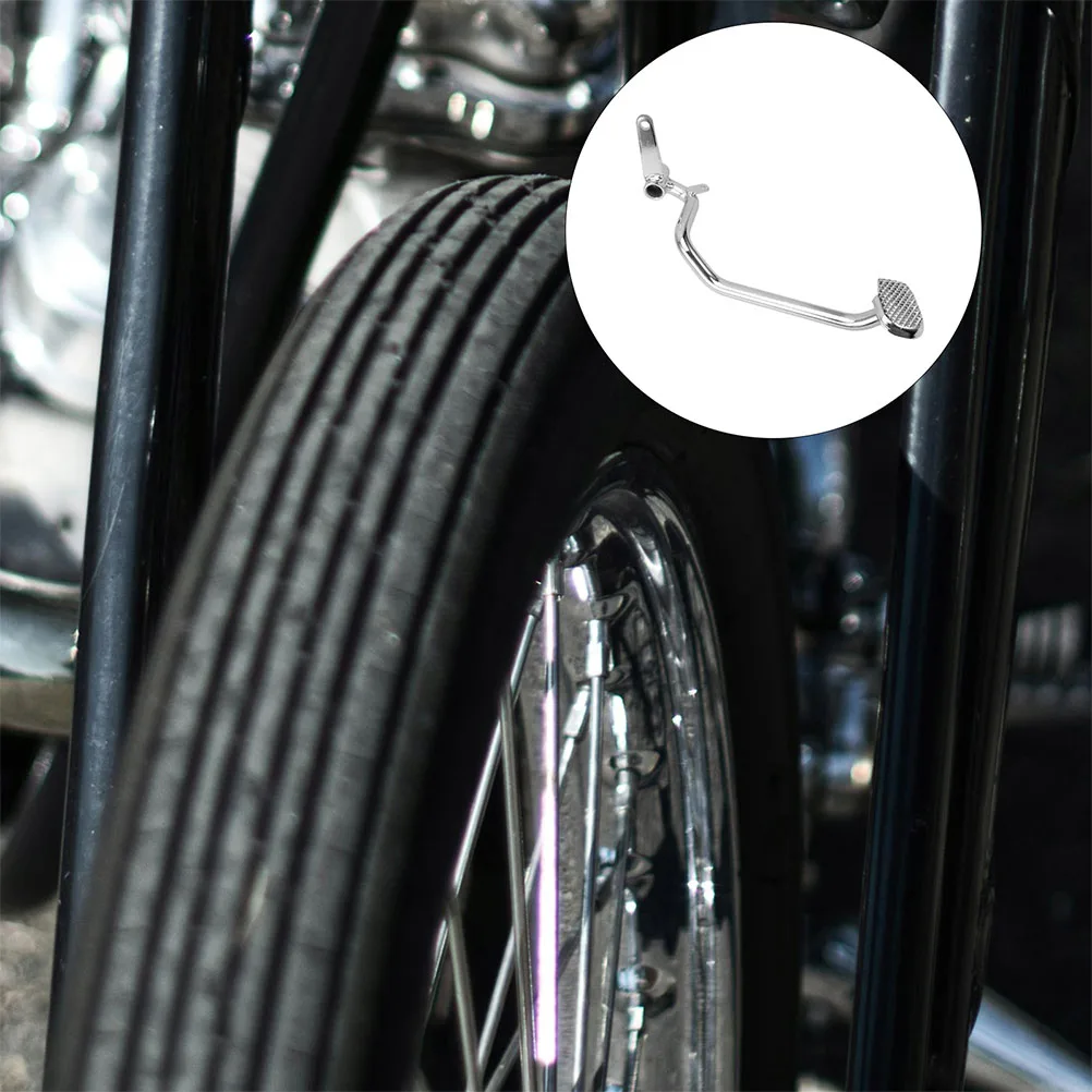 

2 Pcs Brake Pedal Metal Rear Lever Aluminum Foot Motorcycle Handle Tie Rod Motorbike Silver