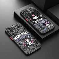 Cute Kuromi New For Samsung A73 72 71 70 56 55 54 53 52 51 50 42 41 36 35 34 33 31 Frosted Translucent Phone case