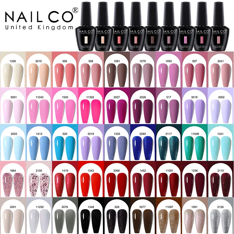 NAILCO สีแดงเจลยาทาเล็บฤดูหนาวกึ่งถาวรแช่เจลเคลือบเงาครอบคลุมเต็มรูปแบบซุปเปอร์เนื้อเล็บที่งดงามเล็บ