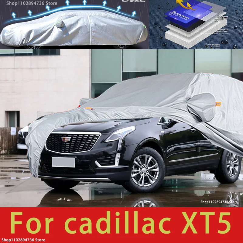 

For Cadillac XT5 Outdoor Protection Full Car Covers Snow Cover Sunshade Waterproof Dustproof Exterior Car accessories