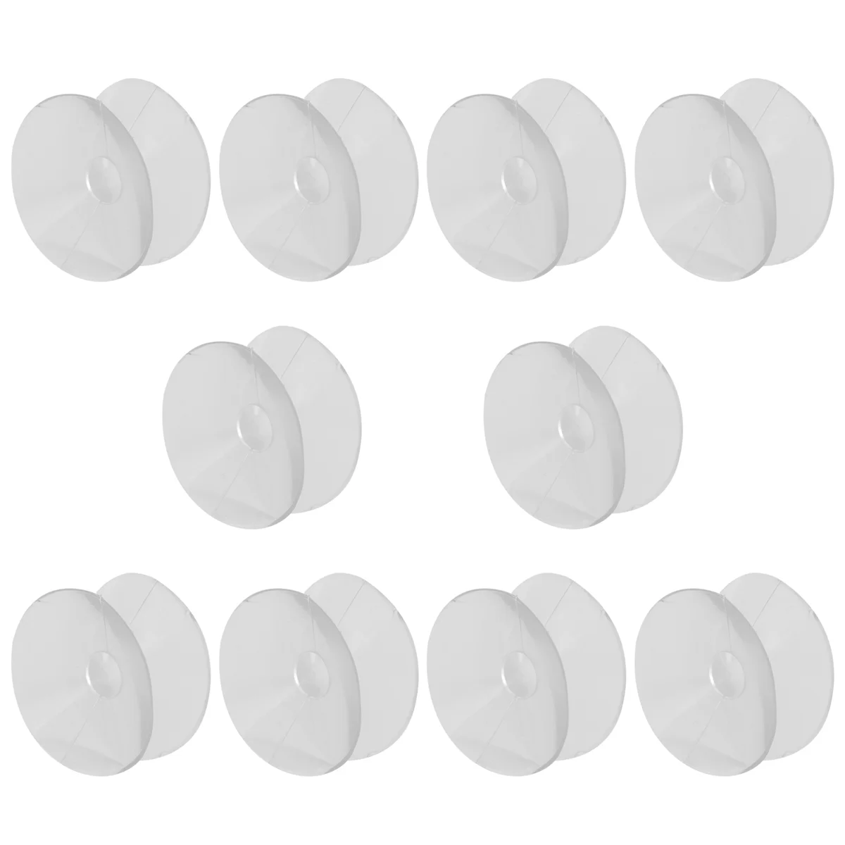 10 Pcs Double Sided Suction Cup - Sucker Pads for Glass, Plastic - 30Mm Width