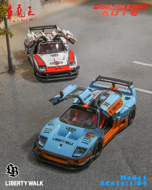 Demon King AUTO.LBWK MARTINI F40 ガルウィング Pre-order **Demon King Auto 1:64 F40 Gull wing gate Martini
