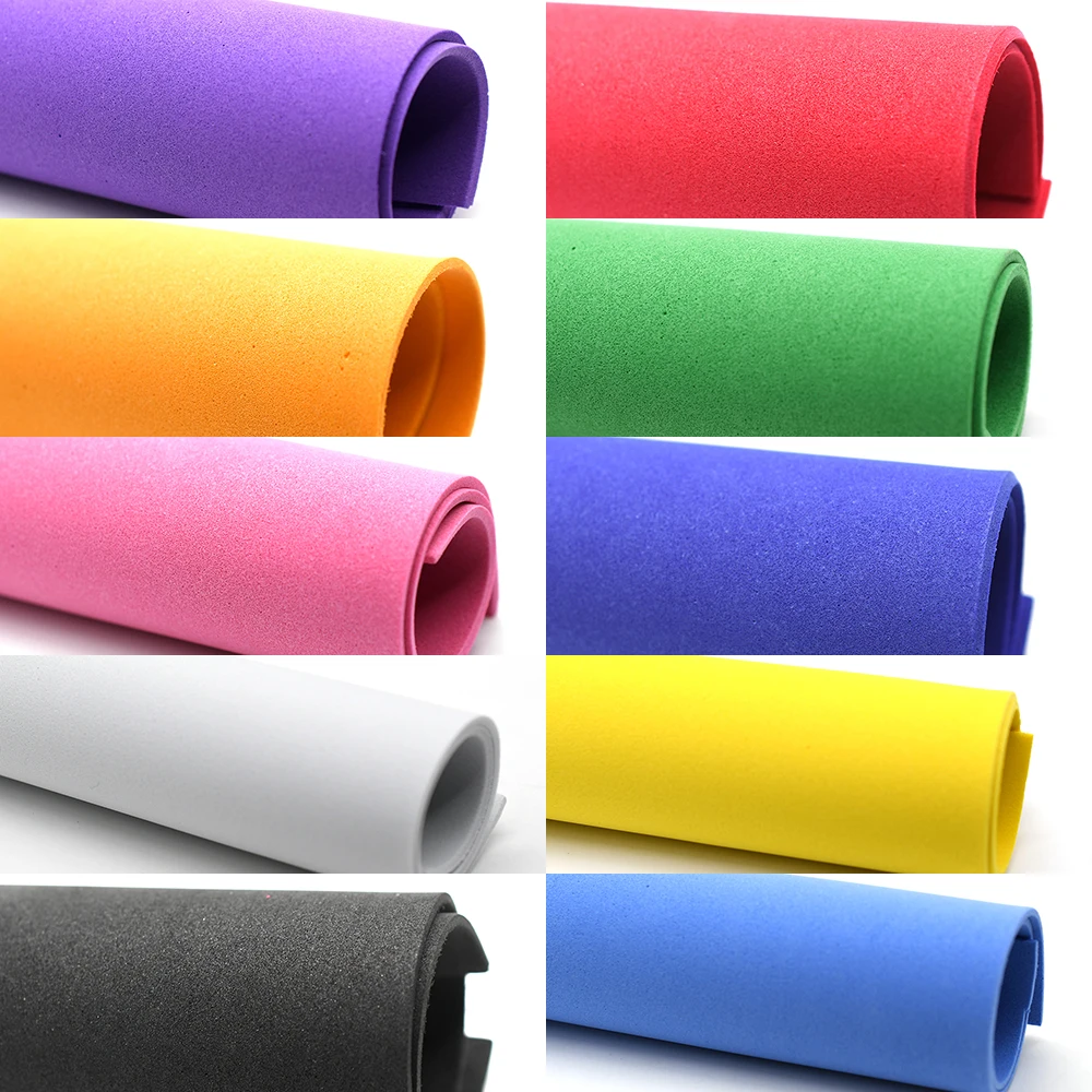 MNFT10Pcs Foam Sheets  EVA Colorful Fly Tying Foam Paper Fishing Baits Fishing Tackle Accessories