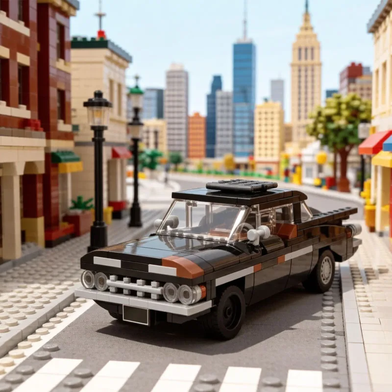 Building Block Super Luxury Car Assembly Model MOC-68746, 234 Pcs Set, Educational Puzzle Toy, Birthday Christmas New Year Gift