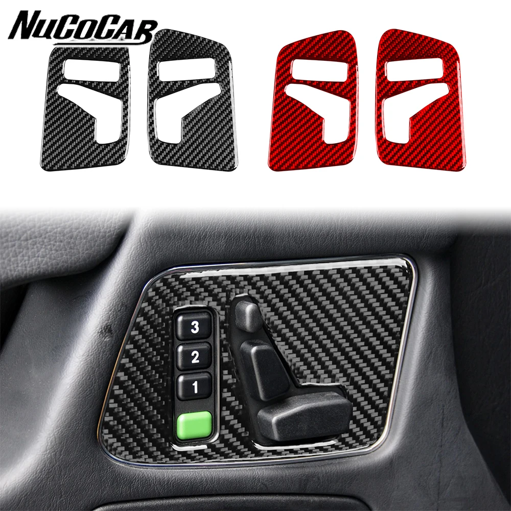 

For Benz G-Class W463 G500 G55 2004-2012 Carbon Fiber Seat adjustment control panel Car Interior Accessories Decorative Stickers