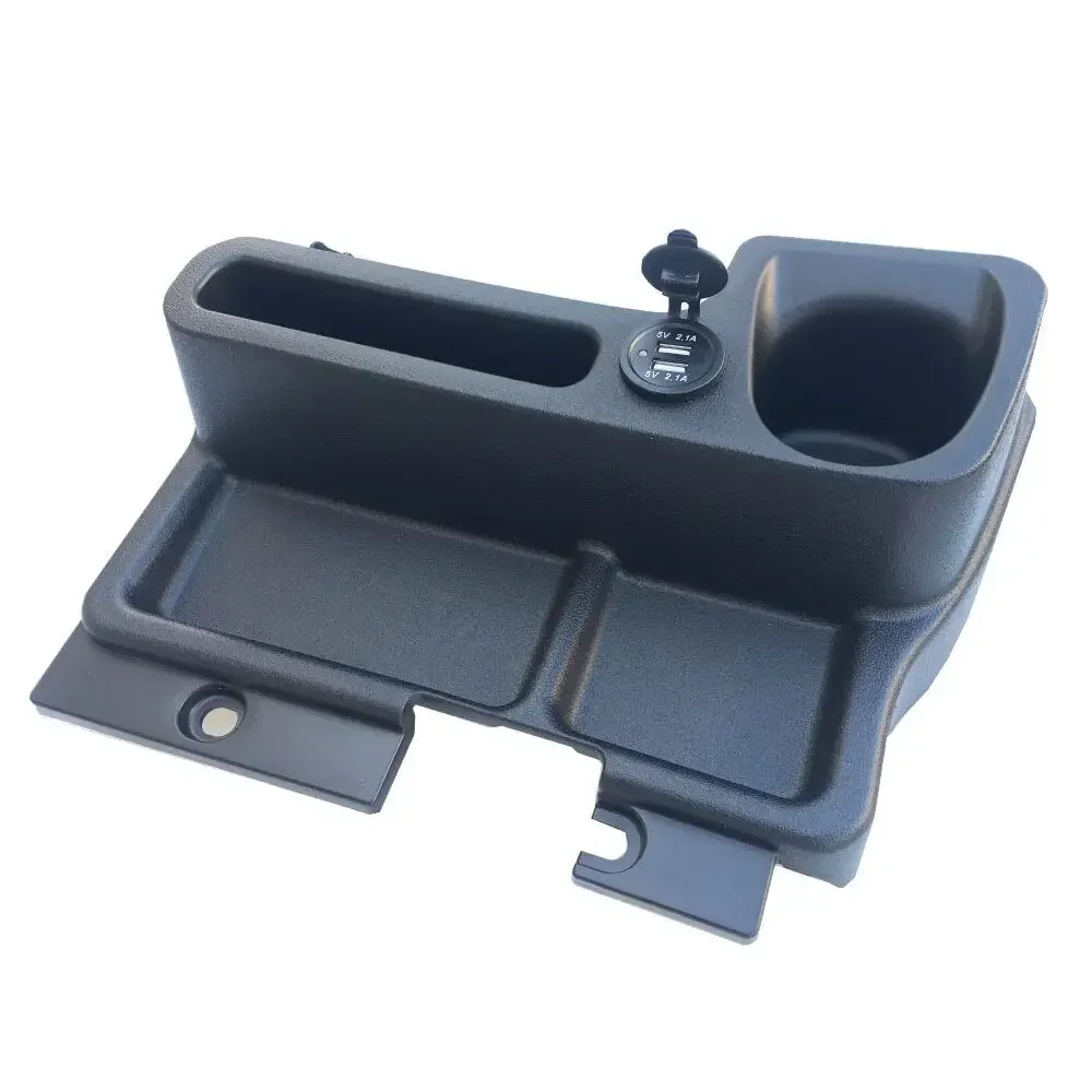 FINDME For Toyota For Land Cruiser 70 Series LC76 LC77 LC78 LC79 Center Console Storage Box Tray Cup Holder Organizer With USB P