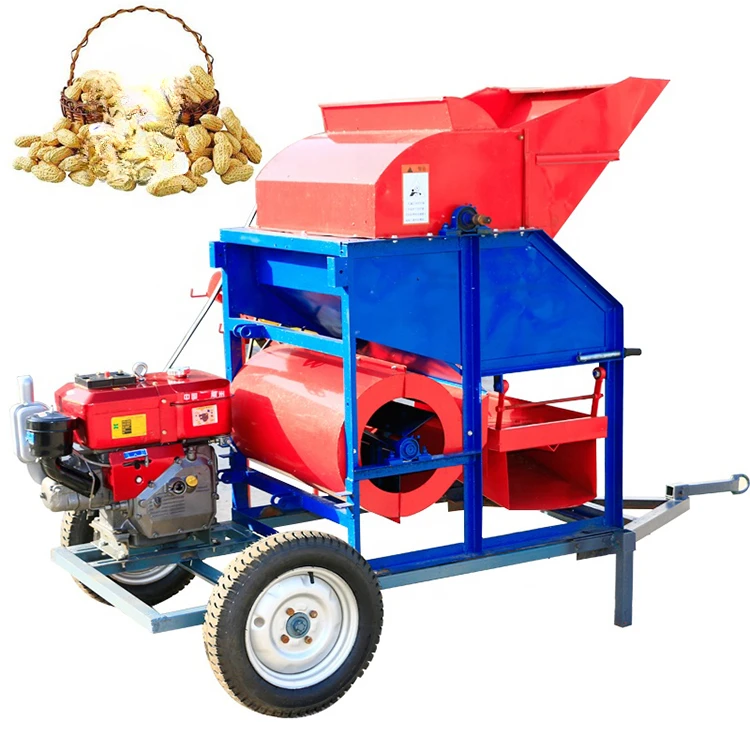 Small Dry and Wet Peanut Picking Machine Bagging Groundnut Pickers/Self-Propelled Peanut Combine Harvester