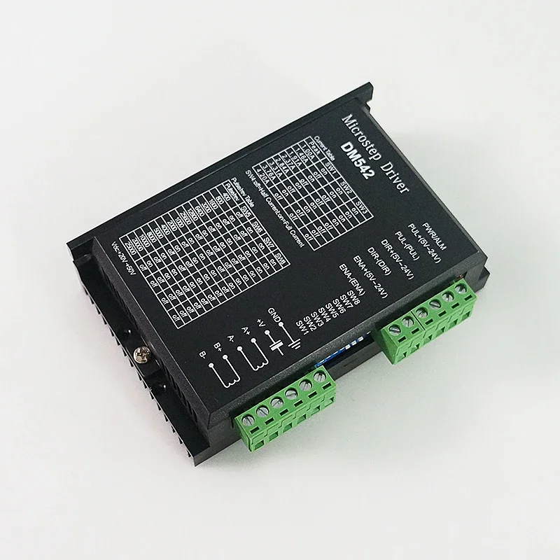Nuovo DM542 Controller motore passo-passo router CNC fai-da-te Driver passo-passo digitale bifase 24-60 VDC Max 4.5A per motore serie 57 86