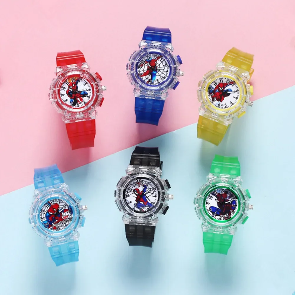 جديد ديزني فروزن إلسا الأميرة LED متوهجة ووتش الشكل لعب الأطفال الكرتون ووتش لصبي وفتاة هدايا عيد الميلاد اللعب #6