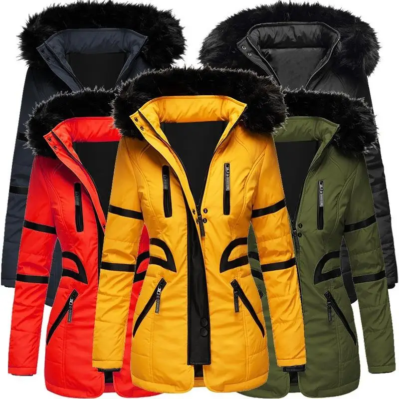 

Women's Cotton Padded Warm Faion Casual Jaet Middle-aged And ly People's Clothing Accories