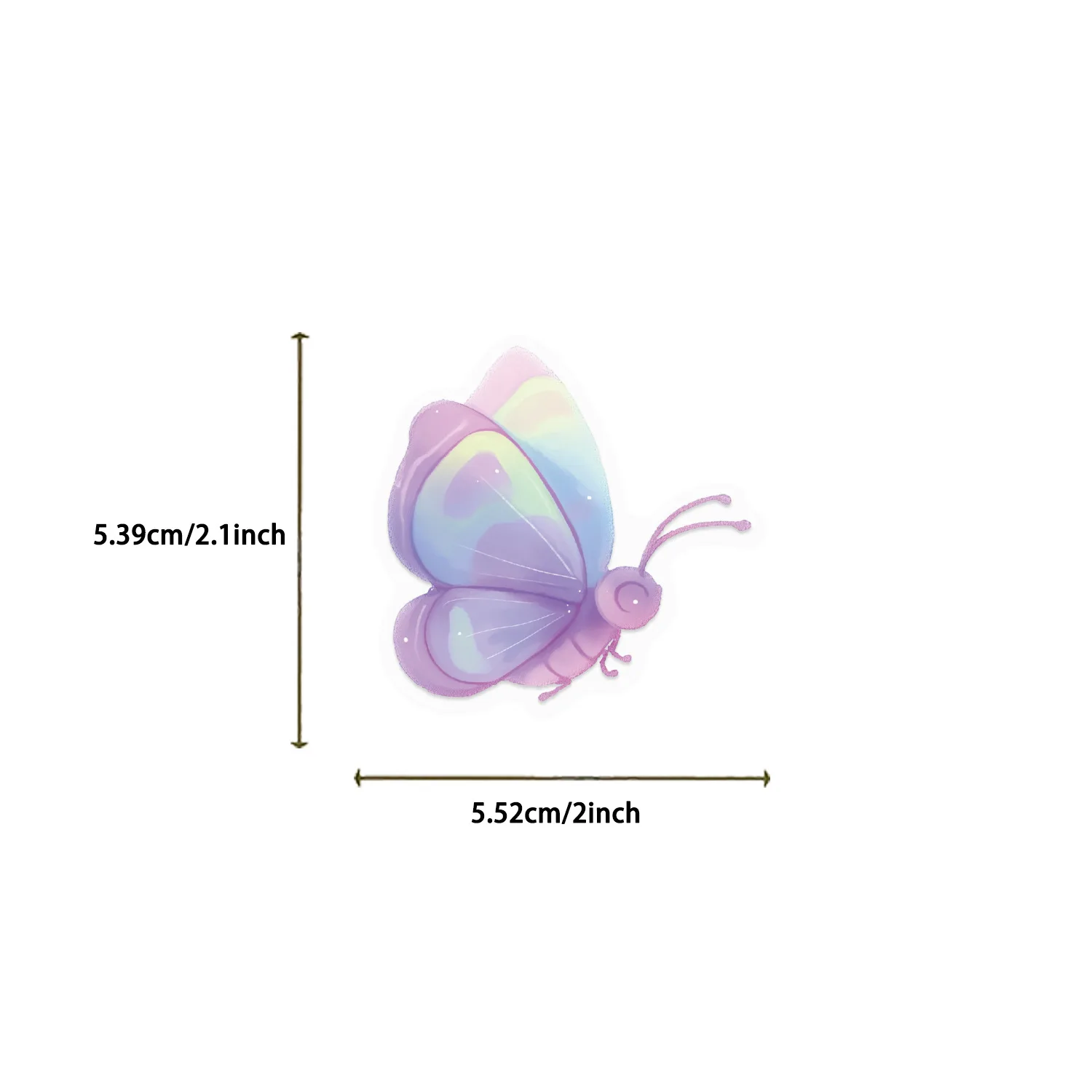 50/100PCS Waterproof Transparent PET Cartoon Candy Insect Stickers Decorative Guitar Notebook Stationery Stickers