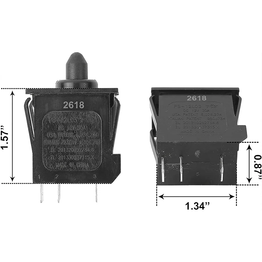 Plunger-Typ Gaspedal-Fußschalter-Teile für Power Wheels Ford F150 Raptor / Dune Race / Wrangler SUV Kinderfahrzeuge – Detail 4