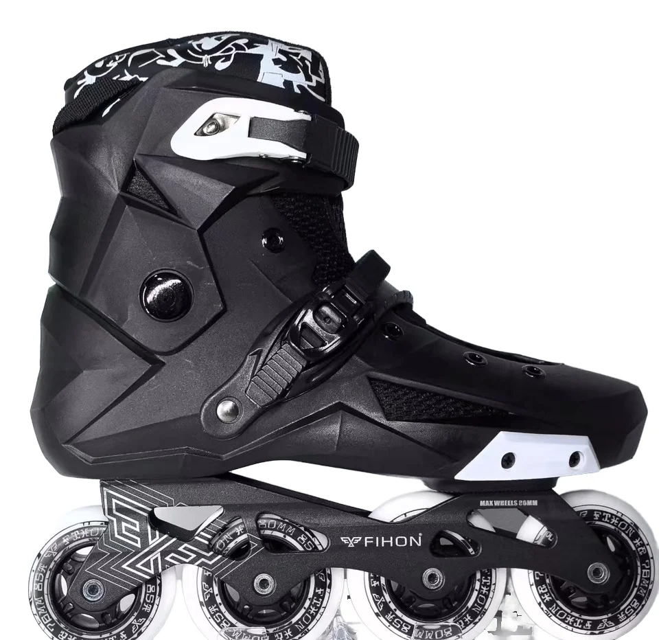 YSMLE High Performance hot sale 4 -Wheel Inline Skate  Aluminum Professional Racing for Men or women Fitness Roller Skate