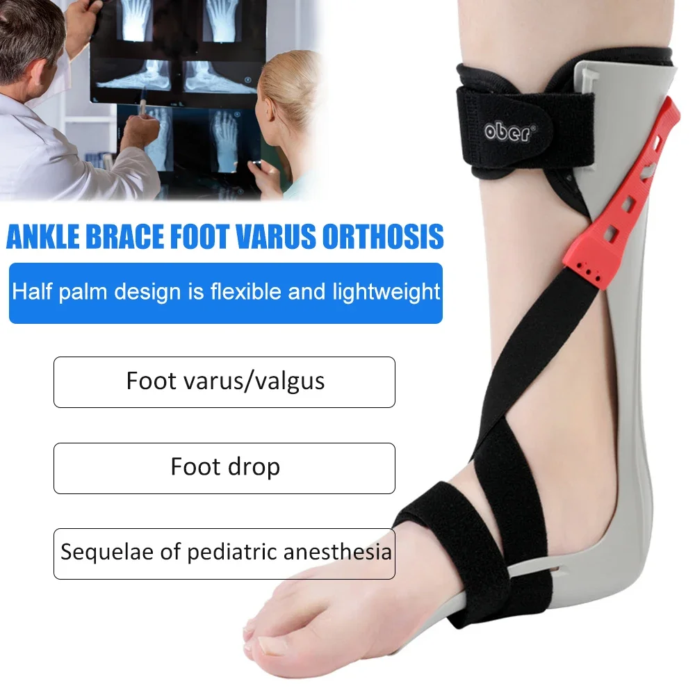 1Set Drop Foot Braces - AFO Foot Drop Braces for Nerve Injury,Foot Position,Relieve Pressure,Ankle & Drop Foot Orthosis - Unisex