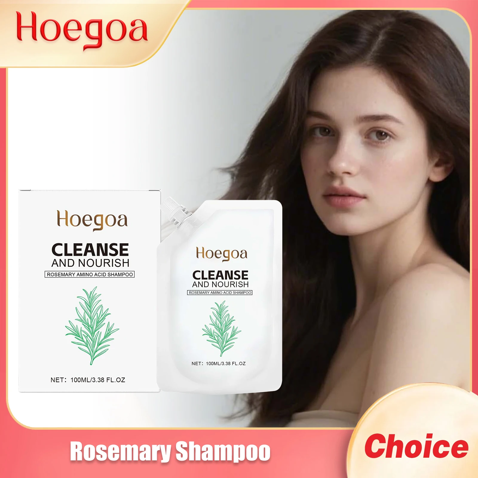 

HOEGOA Rosemary Hair Nourish Shampoo Control Oil Repair Damage Clean Dandruff Reduce Supply Nutritie Scalp Fluffy Hair Shampoo