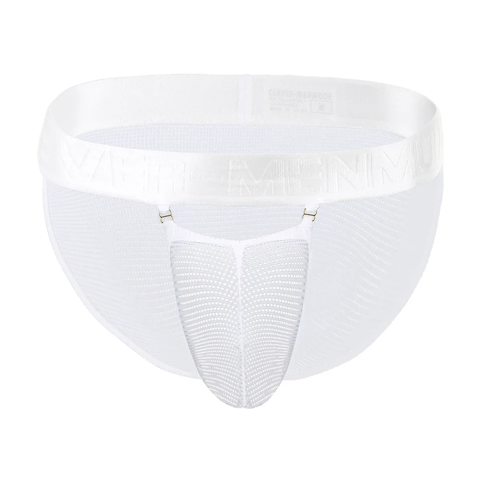 سراويل داخلية للرجال مع حقيبة مستقلة وملابس داخلية معدنية عالية الشوكة مصنوعة من شبكة لأقصى قدر من التهوية