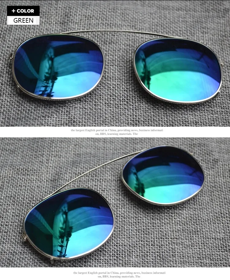 Runde Clip auf Sonnenbrille Frauen Polarisierte Linse UV400 Mann Johnny Depp Lemtosh Sonnenbrille Luxus Marke Vintage Schutzbrillen – Detail 11