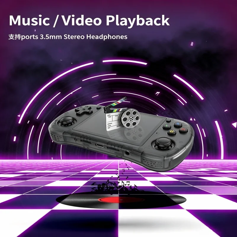 Retro Handheld Game Console X35H 3.5-Inch Dual Hall Effect Joystick Linux System 26+ Emulators Portable Retro Video Game Player