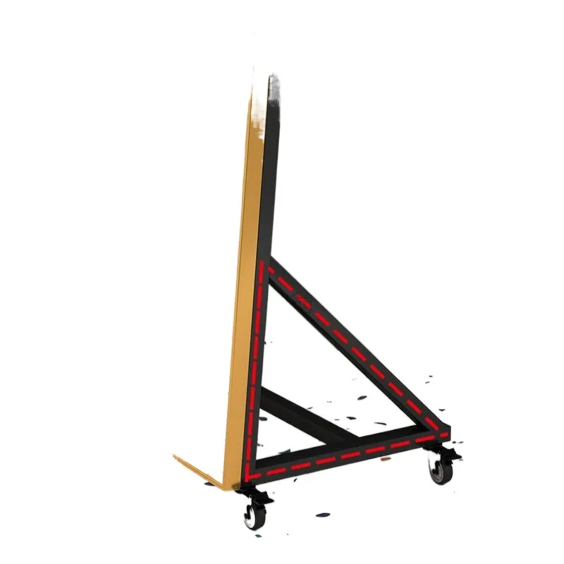 

Mobile dance mirror oversized mirror with wheels can brake the whole body of the home