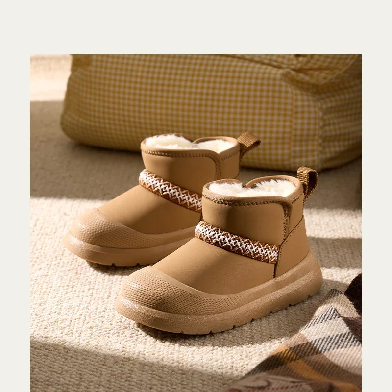 

Children's Snow Boots Boys' Winter Thick Cotton Shoes Girls' Boots Kids's Cotton Boots