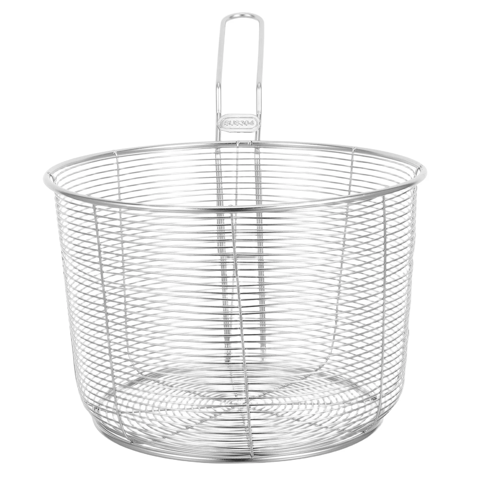 

Stainless Steel Colander Mesh Noodle Strainer Kitchen Tool for Home Use Pasta Dumpling Strainer Wear Resistant Easy Storage