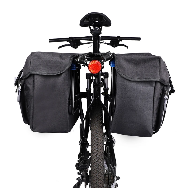 WEST BIKING 25L Large Bicycle Bags Cycling Travel Trunk Bag Double Side Rear Rack Panniers Waterproof MTB Luggage Carrier Bags image 2