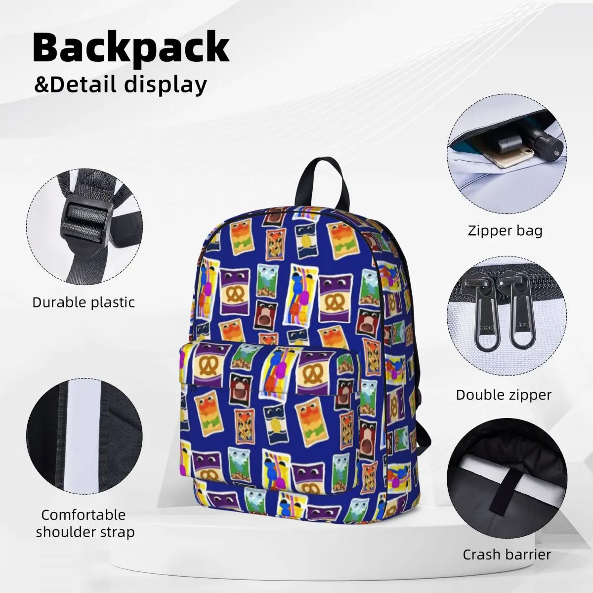 Snakpod Bugsnax Pack Fan Art Kinda Bug Backpacks Student Book bag Shoulder Bag Travel Rucksack Fashion Children School Bag