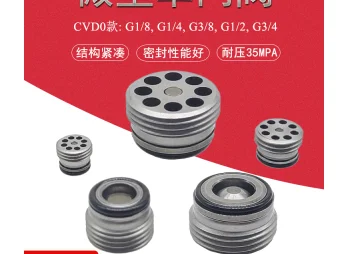 

Built-in check valve CVR0.G18 pipe thread 1/8 inch threaded insert cone valve type miniature hydraulic valve