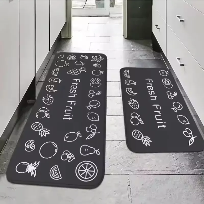 Multi-purpose Sponge Water Absorption Mat Kitchen Bathroom Bathroom Anti-skid Moisture Absorption Machine Washable Carpet Decor