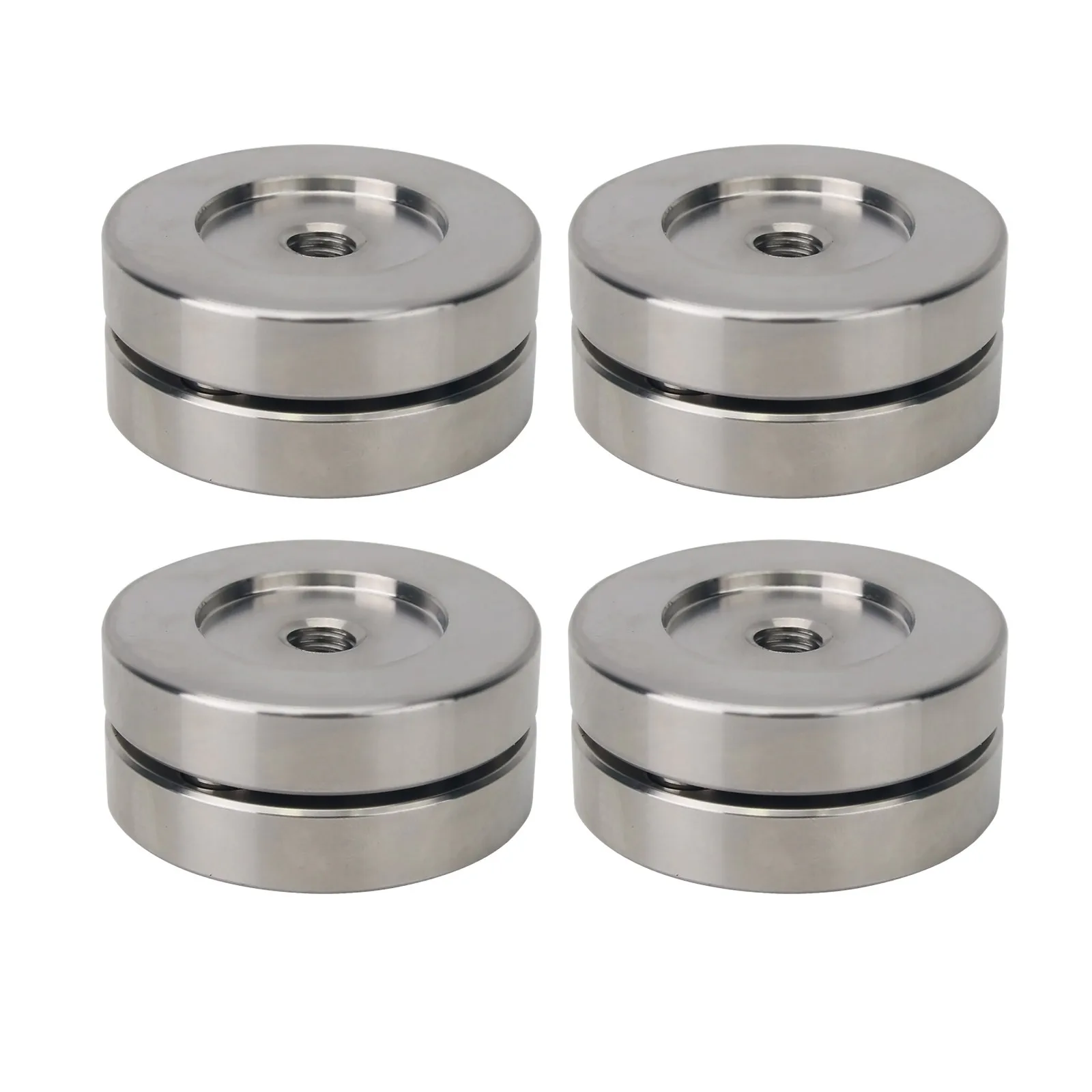 

HiFiAMP 4pcs 45mm Speaker Feet Speaker Isolation Feet w/ Stainless Steel Balls 100KG Capacity for DACs Amps