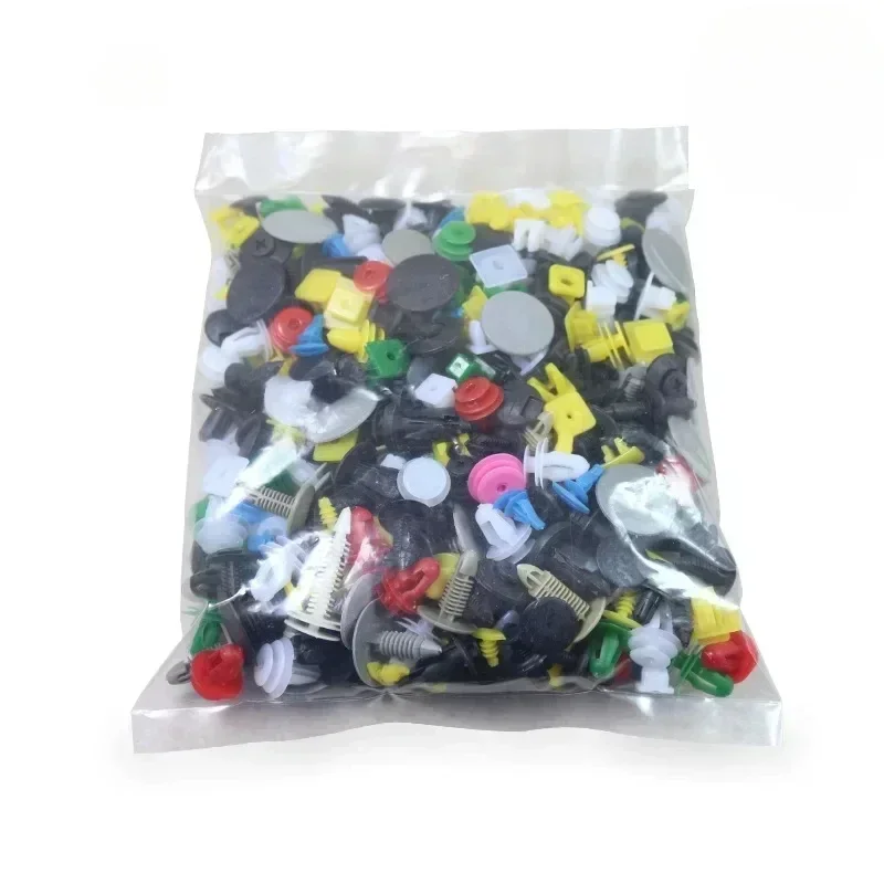 200Pcs Universal Mixed Auto Fastener Car Bumper Clips Retainer Fastener Rivet Door Panel Liner for All Car car interior