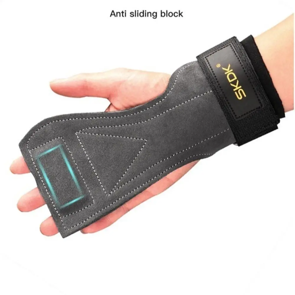 1 Pair Anti-Skid Crossfit Fitness Gloves Thickening Wear Resistant Horizontal Bar Wrist Support Durable Palm Protection