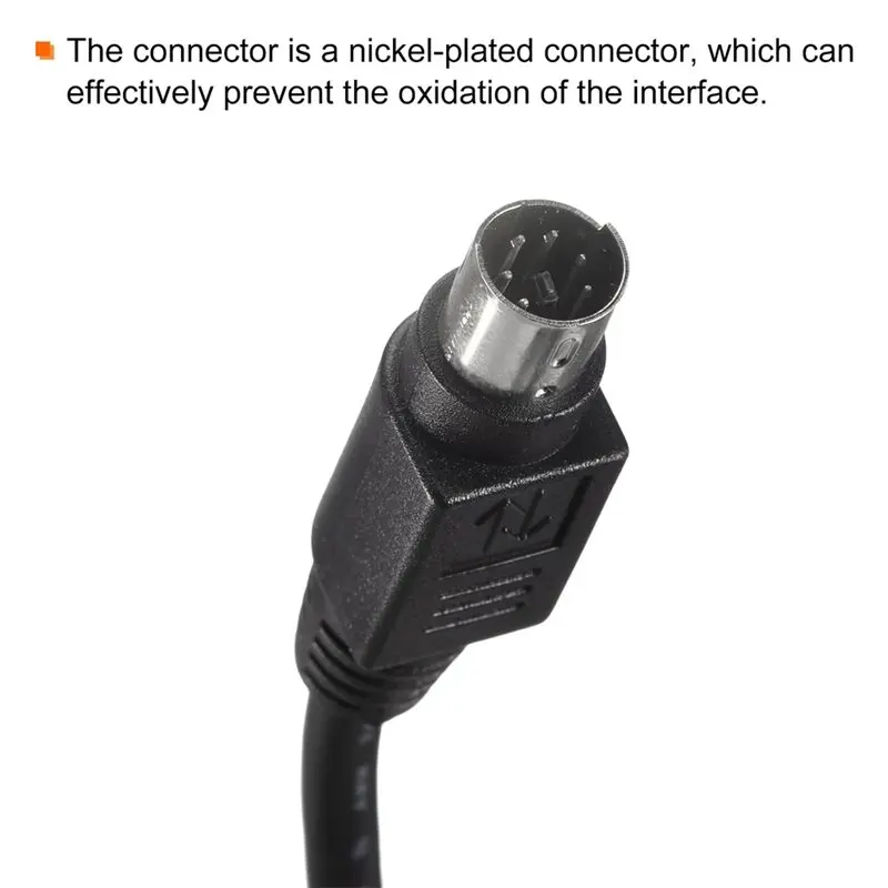 Efficient Mini Din 6 Pin PS/2 Mouse And Keyboard Extension Cable(3Pcs), 0.5M Length